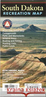 South Dakota Recreation Map Benchmark Maps 9780783499123 National Geographic Maps