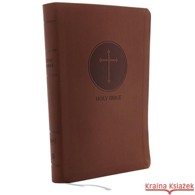 KJV, Reference Bible, Giant Print, Imitation Leather, Brown, Red Letter Edition Thomas Nelson 9780785215400 Thomas Nelson