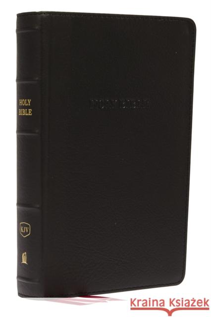 KJV, Reference Bible, Personal Size Giant Print, Genuine Leather, Black, Red Letter Edition Thomas Nelson 9780785215608 Thomas Nelson