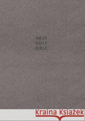 NKJV, Single-Column Reference Bible, Cloth Over Board, Gray, Red Letter Edition, Comfort Print Thomas Nelson 9780785218142 