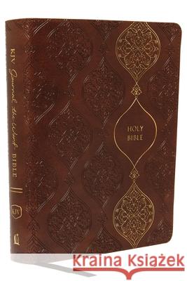KJV, Journal the Word Bible, Imitation Leather, Brown, Red Letter Edition, Comfort Print: Reflect, Journal, or Create Art Next to Your Favorite Verses Thomas Nelson 9780785218302 Thomas Nelson