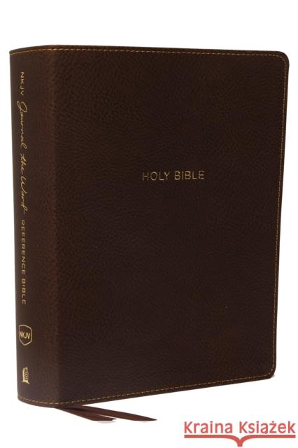 NKJV, Journal the Word Reference Bible, Imitation Leather, Brown, Red Letter Edition, Comfort Print: Let Scripture Explain Scripture. Reflect on What Thomas Nelson 9780785220251 Thomas Nelson