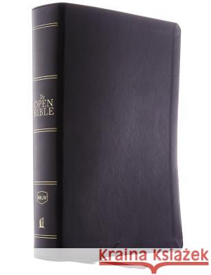 The NKJV, Open Bible, Imitation Leather, Black, Red Letter Edition, Comfort Print: Complete Reference System Thomas Nelson 9780785222361 Thomas Nelson