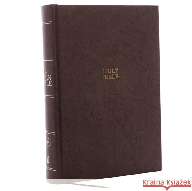 The KJV Open Bible: Complete Reference System, Brown Hardcover, Red Letter, Comfort Print: King James Version Thomas Nelson 9780785222842 Thomas Nelson