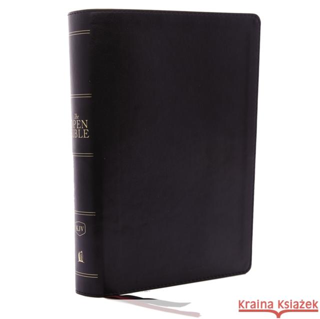 The Kjv, Open Bible, Leathersoft, Black, Indexed, Red Letter Edition, Comfort Print: Complete Reference System  9780785222972 Thomas Nelson
