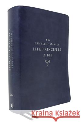 Niv, Charles F. Stanley Life Principles Bible, 2nd Edition, Leathersoft, Blue, Comfort Print: Holy Bible, New International Version  9780785225591 Thomas Nelson