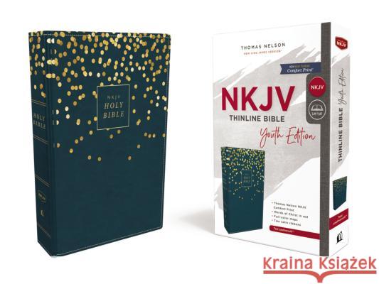 Nkjv, Thinline Bible Youth Edition, Leathersoft, Blue, Red Letter Edition, Comfort Print Thomas Nelson 9780785225805 Thomas Nelson