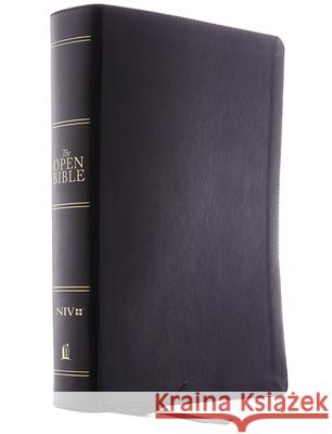 The Niv, Open Bible, Leathersoft, Black, Red Letter Edition, Comfort Print: Complete Reference System  9780785230250 Thomas Nelson