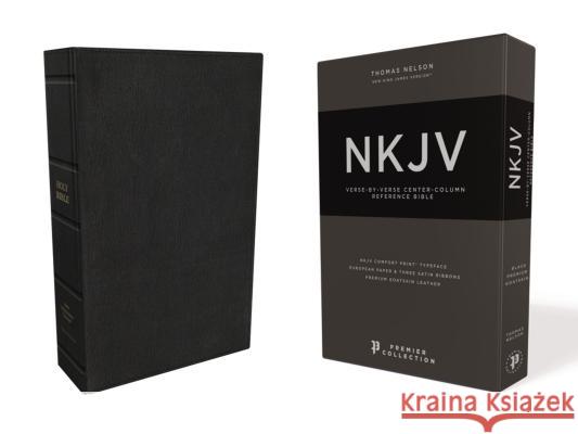 Nkjv, Reference Bible, Classic Verse-By-Verse, Center-Column, Premium Goatskin Leather, Black, Premier Collection, Red Letter Edition, Comfort Print  9780785231271 Thomas Nelson