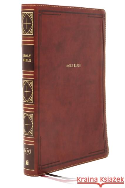 Kjv, Thinline Bible, Giant Print, Leathersoft, Brown, Red Letter Edition, Comfort Print: Holy Bible, King James Version  9780785231646 Thomas Nelson