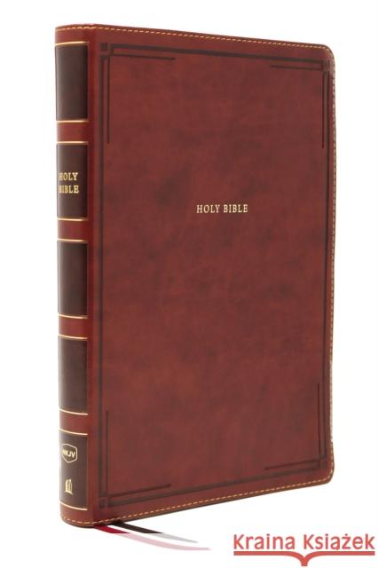 Nkjv, Thinline Bible, Giant Print, Leathersoft, Brown, Red Letter Edition, Comfort Print: Holy Bible, New King James Version  9780785231691 Thomas Nelson