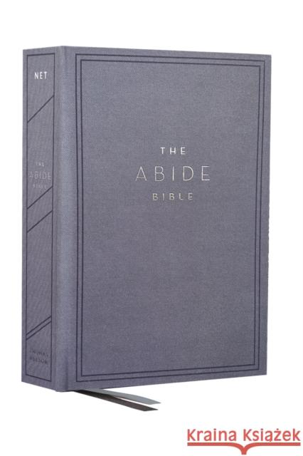 NET, Abide Bible, Cloth over Board, Blue, Comfort Print: Holy Bible  9780785233251 Thomas Nelson