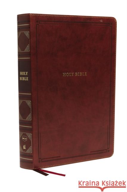 Nkjv, Reference Bible, Super Giant Print, Leathersoft, Brown, Red Letter Edition, Comfort Print: Holy Bible, New King James Version  9780785238089 Thomas Nelson