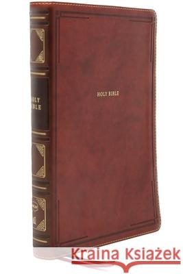 Nkjv, Reference Bible, Center-Column Giant Print, Leathersoft, Brown, Red Letter Edition, Comfort Print: Holy Bible, New King James Version  9780785238317 Thomas Nelson
