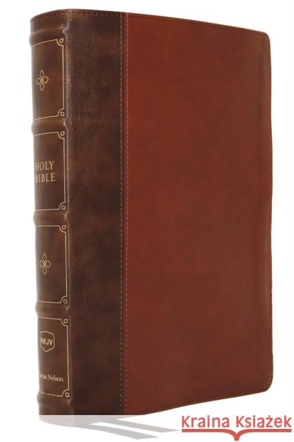 Nkjv, Large Print Verse-By-Verse Reference Bible, MacLaren Series, Leathersoft, Brown, Comfort Print: Holy Bible, New King James Version  9780785242147 Thomas Nelson