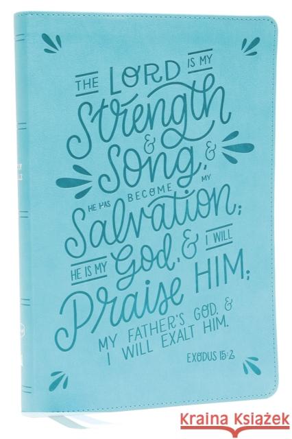 Nkjv, Thinline Bible, Verse Art Cover Collection, Leathersoft, Teal, Red Letter, Thumb Indexed, Comfort Print: Holy Bible, New King James Version Thomas Nelson 9780785242352 Thomas Nelson