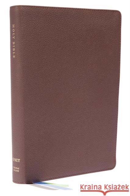 Net Bible, Thinline Large Print, Genuine Leather, Brown, Comfort Print: Holy Bible Thomas Nelson 9780785253525 Thomas Nelson