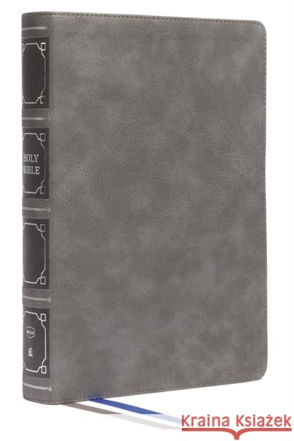 Nkjv, Reference Bible, Classic Verse-By-Verse, Center-Column, Leathersoft, Gray, Red Letter, Thumb Indexed, Comfort Print: Holy Bible, New King James Thomas Nelson 9780785253587