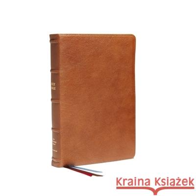 Nkjv, Reference Bible, Classic Verse-By-Verse, Center-Column, Premium Goatskin Leather, Brown, Premier Collection, Red Letter, Comfort Print: Holy Bib Thomas Nelson 9780785256168 Thomas Nelson