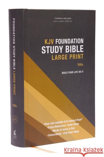 Kjv, Foundation Study Bible, Large Print, Hardcover, Red Letter, Comfort Print: Holy Bible, King James Version  9780785259480 Thomas Nelson