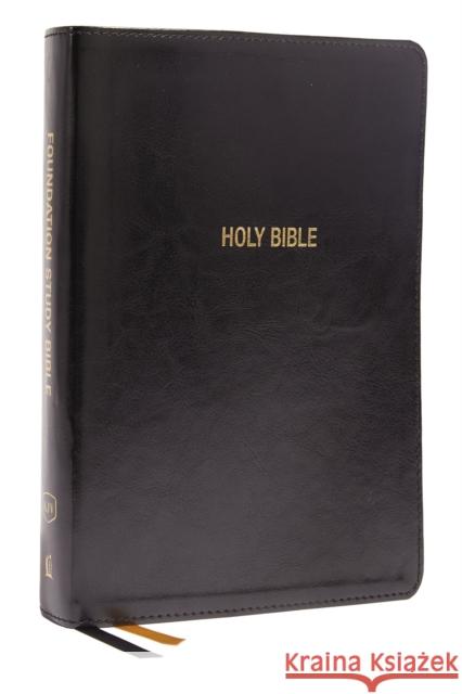 Kjv, Foundation Study Bible, Large Print, Leathersoft, Black, Red Letter, Thumb Indexed, Comfort Print: Holy Bible, King James Version Thomas Nelson 9780785260363 Thomas Nelson