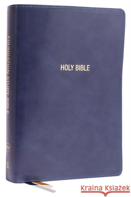 Nkjv, Foundation Study Bible, Large Print, Leathersoft, Blue, Red Letter, Thumb Indexed, Comfort Print: Holy Bible, New King James Version Thomas Nelson 9780785261322 Thomas Nelson