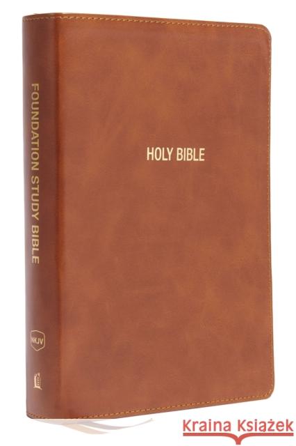Nkjv, Foundation Study Bible, Large Print, Leathersoft, Brown, Red Letter, Thumb Indexed, Comfort Print: Holy Bible, New King James Version Thomas Nelson 9780785261599 Thomas Nelson