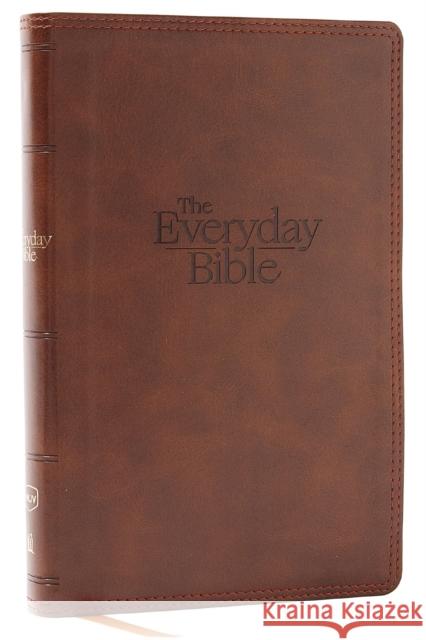 NKJV, The Everyday Bible, Brown Leathersoft, Red Letter, Comfort Print: 365 Daily Readings Through the Whole Bible  9780785263029 Thomas Nelson