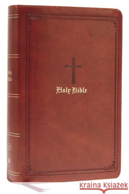 Kjv, Personal Size Large Print Single-Column Reference Bible, Leathersoft, Brown, Red Letter, Comfort Print: Holy Bible, King James Version Thomas Nelson 9780785291084 Thomas Nelson