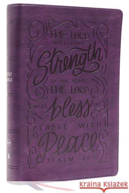 Nkjv, Giant Print Center-Column Reference Bible, Verse Art Cover Collection, Leathersoft, Purple, Red Letter, Comfort Print: Holy Bible, New King Jame Thomas Nelson 9780785292760