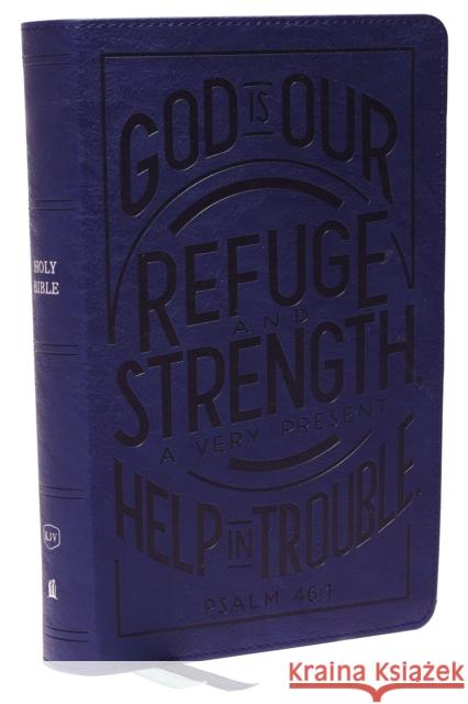 KJV, Personal Size Reference Bible, Verse Art Cover Collection, Leathersoft, Blue, Red Letter, Thumb Indexed, Comfort Print: Holy Bible, King James Version Thomas Nelson 9780785292920 Thomas Nelson Publishers