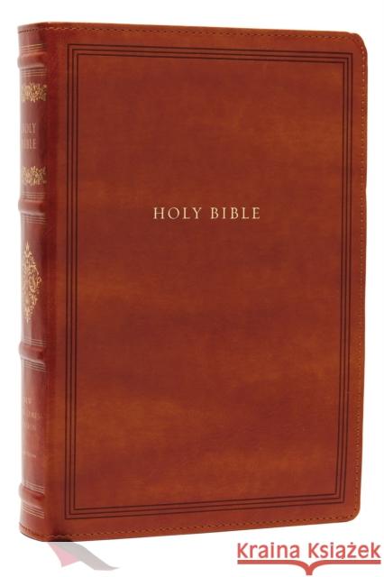 NKJV, Wide-Margin Reference Bible, Sovereign Collection, Leathersoft, Brown, Red Letter, Comfort Print: Holy Bible, New King James Version Thomas Nelson 9780785294863