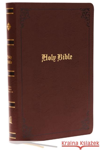 Kjv, Large Print Center-Column Reference Bible, Bonded Leather, Brown, Red Letter, Thumb Indexed, Comfort Print: Holy Bible, King James Version Thomas Nelson 9780785296331 Thomas Nelson