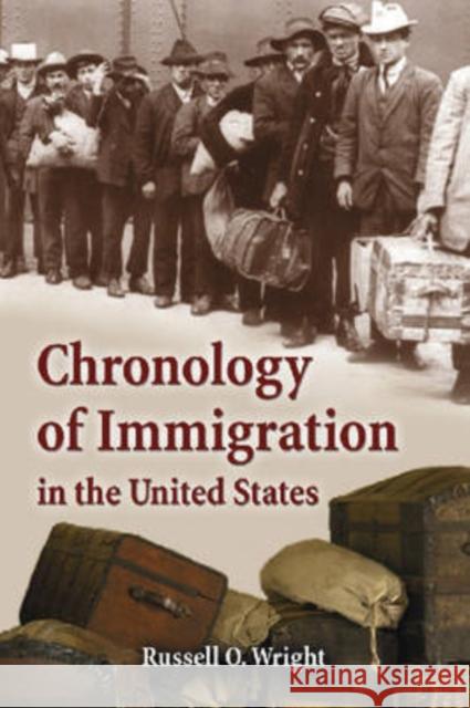 Chronology of Immigration in the United States Russell O. Wright 9780786436279 McFarland & Company