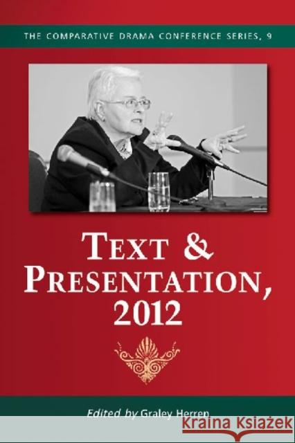 Text & Presentation Herren, Graley 9780786471096 McFarland & Company