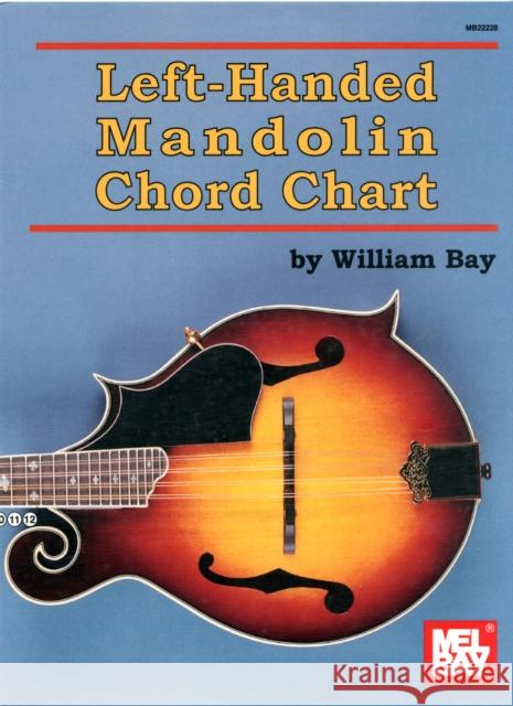 Left-Handed Mandolin Chord Chart William Bay 9780786683253 Mel Bay Publications,U.S.