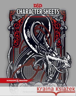 D&D Character Sheets Wizards RPG Team 9780786966189 Wizards of the Coast