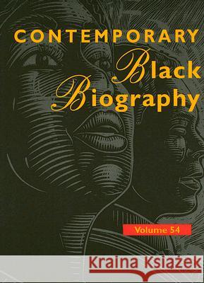 Contemporary Black Biography: Profiles from the International Black Community Thomson Gale 9780787679262