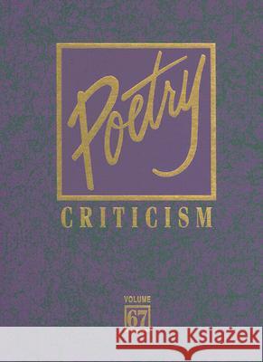 Poetry Criticism Lee, Michelle 9780787687014 Thomson Gale