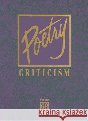 Poetry Criticism Lee, Michelle 9780787687021 Thomson Gale