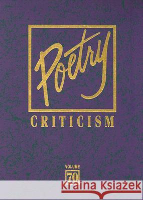 Poetry Criticism Lee, Michelle 9780787687045 Thomson Gale