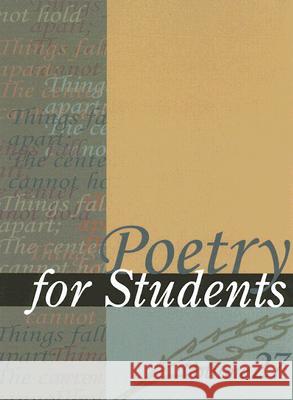 Poetry for Students Milne, Ira Mark 9780787687175