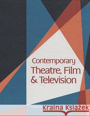 Contemporary Theatre, Film and Television Riggs, Thomas 9780787690526 Not Avail