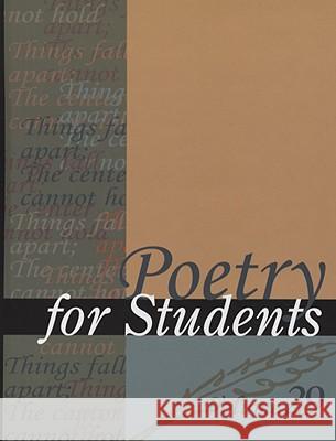Poetry for Students Milne, Ira Mark 9780787698935