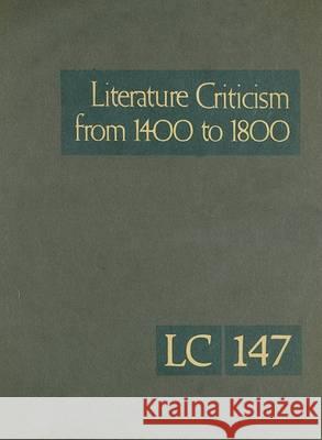 Literature Criticism from 1400 to 1800 Schoenberg, Thomas J. 9780787699093