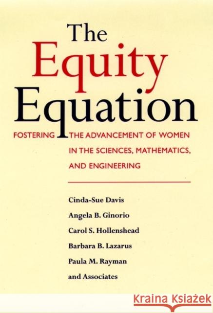 Equity Equation C Davis, Cinda-Sue 9780787902131 Jossey-Bass