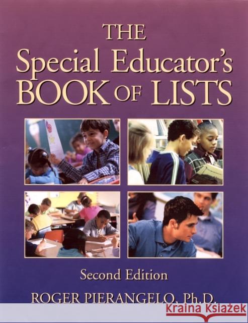 The Special Educator's Book of Lists Roger Pierangelo 9780787965938 Jossey-Bass