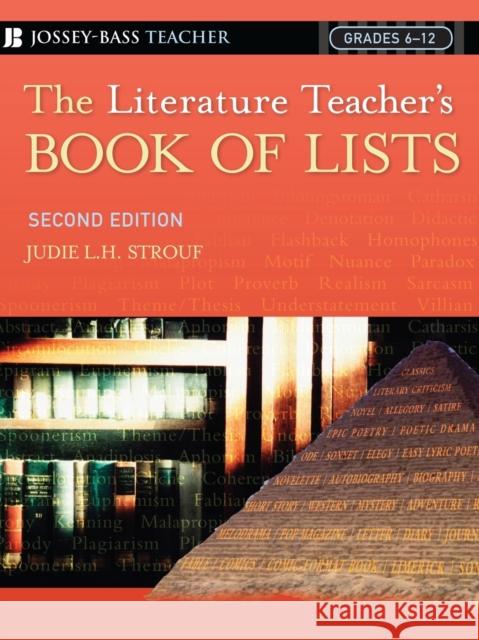 The Literature Teacher's Book of Lists Strouf, Judie L. H. 9780787975500