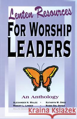 Lenten Resources for Worship L Alexander H. Wales 9780788007163 C S S Publishing Company