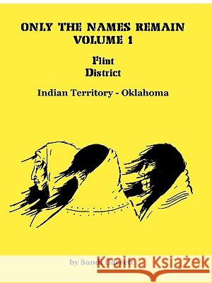 Only The Names Remain, Volume 1: Flint District, Indian Territory-Oklahoma Garrett, Sandi 9780788418884